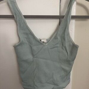 nikibiki Women's Ribbed Tank Top - Sage Green